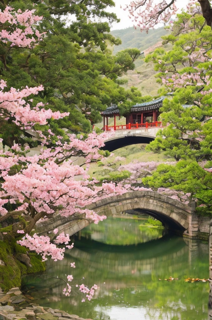 Take a photo of a beautiful Chinese woman wearing Hanfu with ancient buildings in the background。The scene is set in an antique environment,The background is an elegant ancient building,There is a small bridge next to it,Water gurgles under the bridge。Peach blossoms bloom on both sides of the strait,Pink petals swaying gently in the breeze,Adds a romantic touch。
The photographer chose a half-length close-up,Focus on the beauty's upper body and face。She is wearing traditional Chinese clothing,The color echoes the peach blossom,Hair up,Decorated with exquisite ornaments,It looks noble and elegant。She turned slightly sideways,Show a subtle and elegant smile,Gentle eyes,It seems to be telling a touching story。
The whole picture is full of beautiful ancient charm,Peach blossoms and Hanfu complement each other,The ancient buildings and the small bridges and flowing water in the background form a beautiful picture.,Conveys a sense of distant and tranquil beauty。