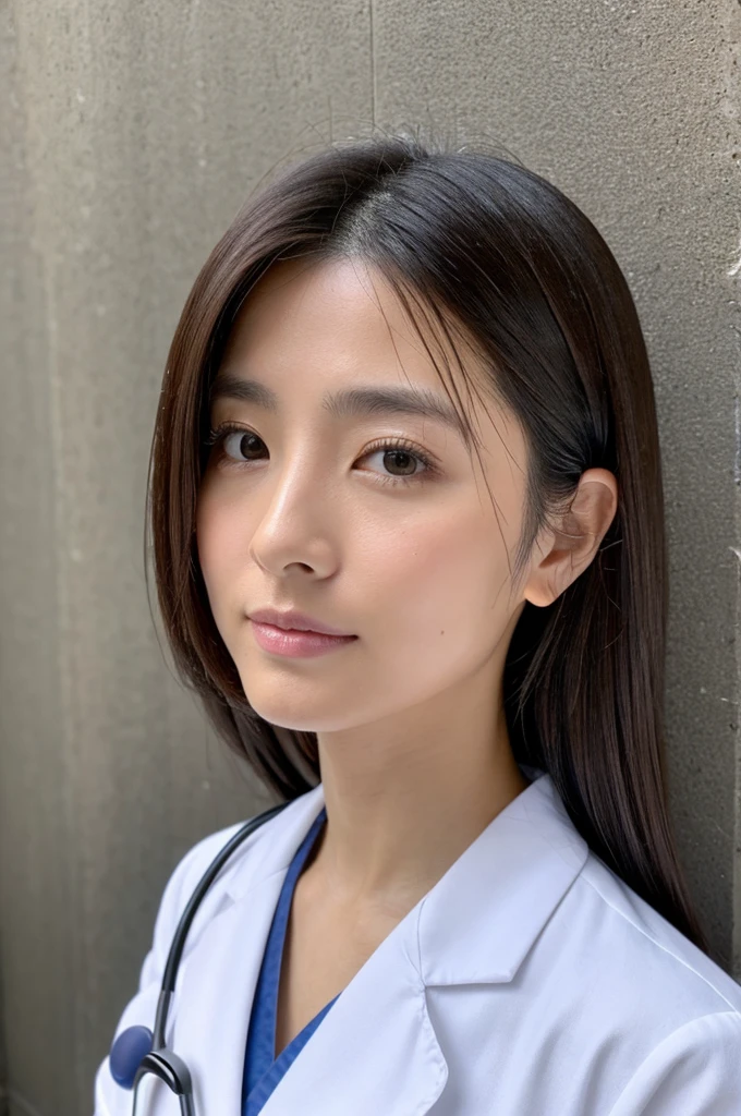 ((Highest quality)), ((masterpiece)), (detailed),Perfect Face,Japanese,Female doctor,White