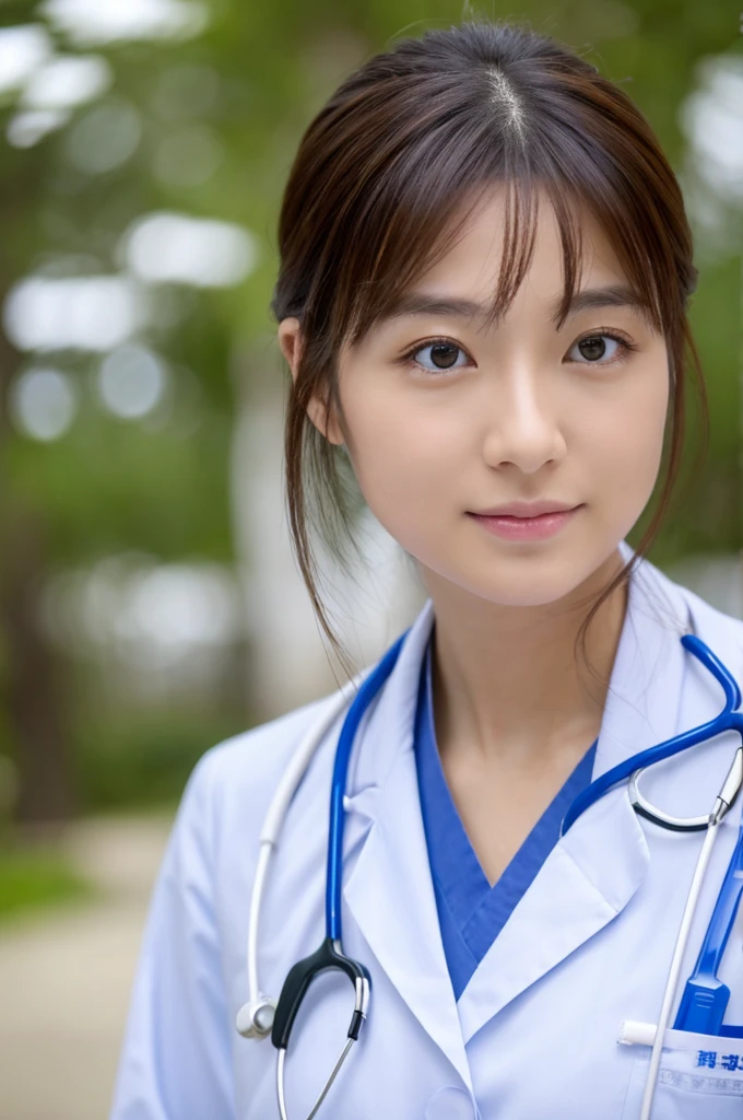 ((Highest quality)), ((masterpiece)), (detailed),Perfect Face,Japanese,Female doctor,White