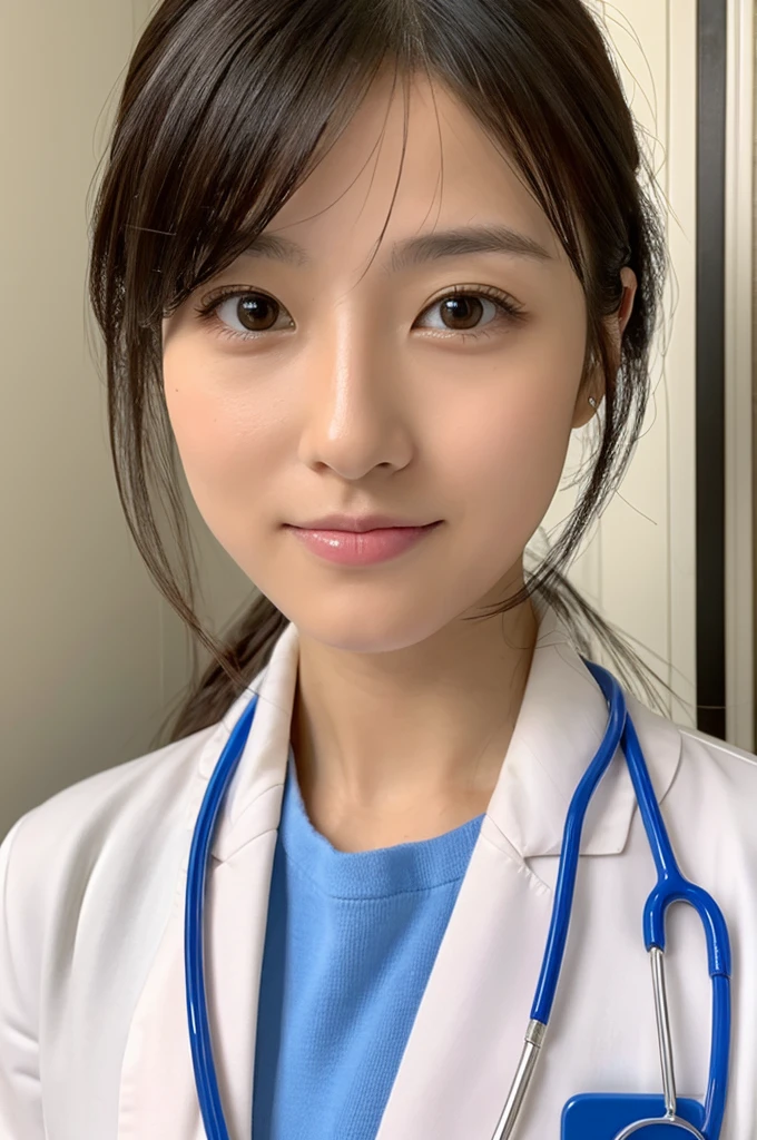 ((Highest quality)), ((masterpiece)), (detailed),Perfect Face,Japanese,Female doctor,White