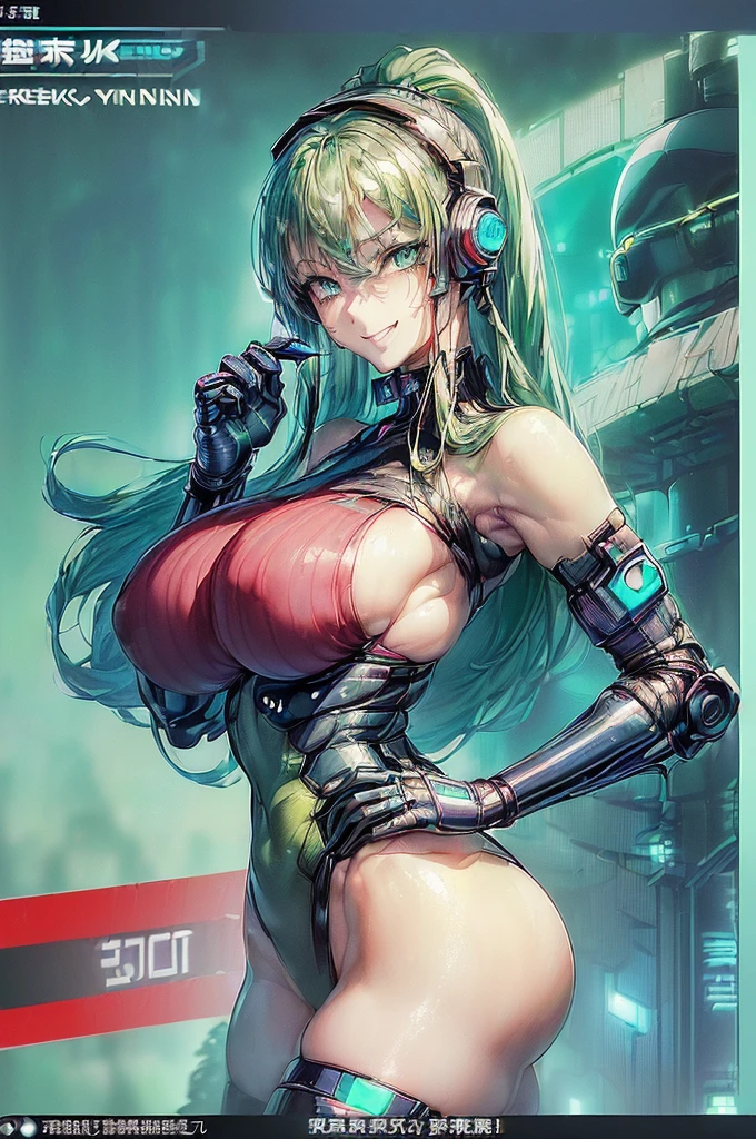 ((woman,Huge breasts:1.8, Very red lips,Huge breastsを強調,Big Ass,Narrow waist,Long legs,Are standing,Greenish blue eyes)) 8K(((((Anime style face,(Anime style faceの描写しっかり),(clumsy smile),Red face,beautiful woman,Shyly,Greenish blue eyes,cyber punk,people々focus on))))) (((clumsy smile)))((((people々focus on)))))((((Blur the background))))) (((cyber punk,sf,未来世界の金髪ロングヘアーbeautiful woman,that'it's raining,しっかりとしたcyber punk世界観のある絵))) ((((Shyly)))))
