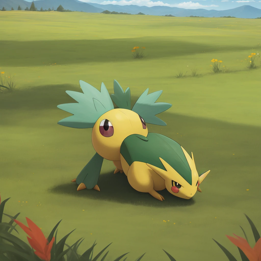 sola, grass, pokemon (creature), no humans, >