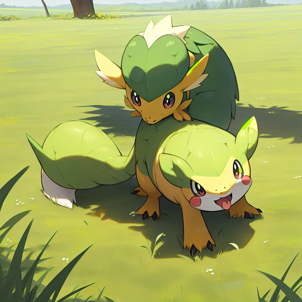 sola, grass, pokemon (creature), no humans, >