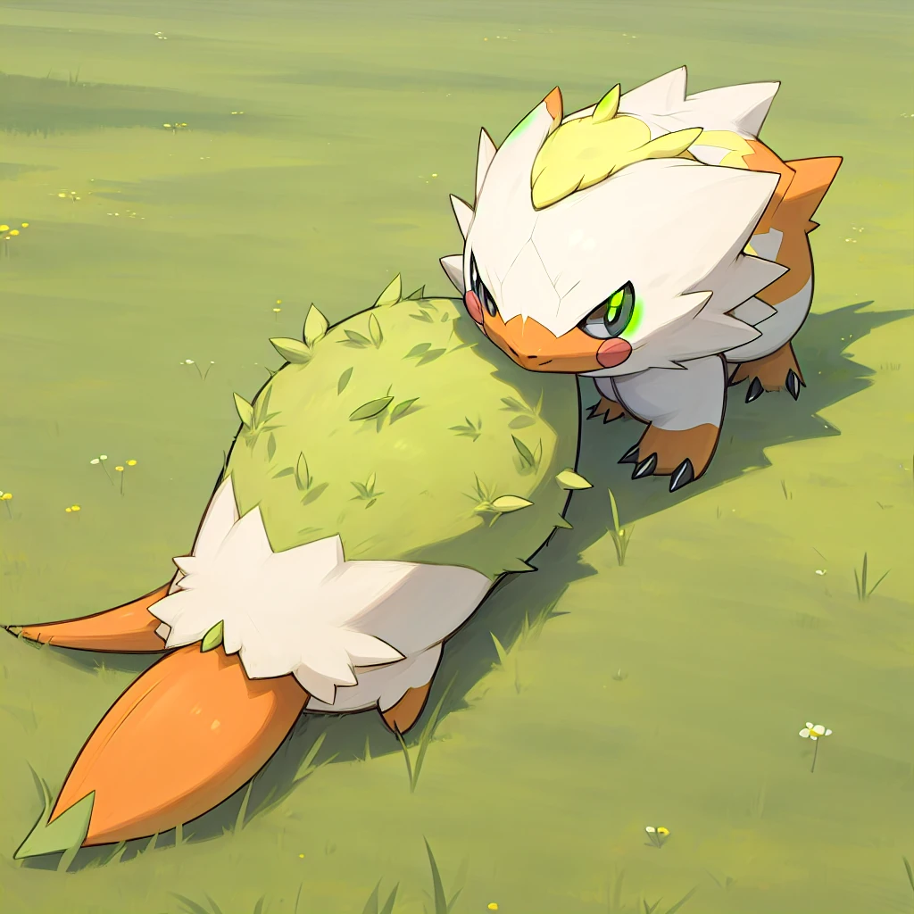 sola, grass, pokemon (creature), no humans, >