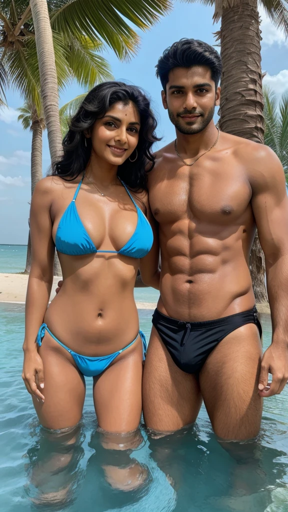 Renuka with boyfriend in bikini 