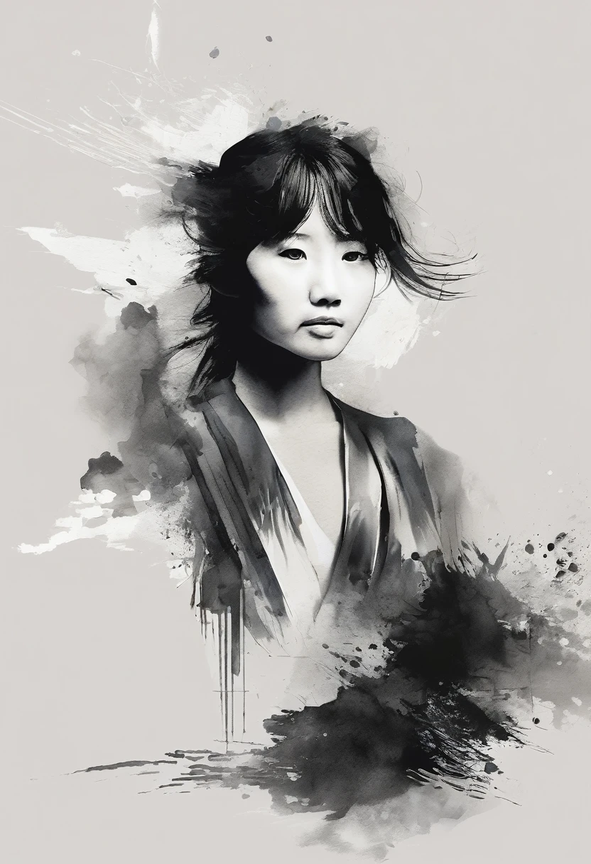 You are a professional illustrator. You are expected to create an exceptionally high-quality frame image.

Dimensions: 1280x420px, horizontal style
Frame Design: Create a square frame for an icon with a brush stroke effect that mimics the look of sumi ink, with a slightly faded appearance
Style: Design it to look like it was drawn on traditional Japanese washi paper (not Chinese design)
Color Scheme: Monotone, monochrome, black and white
Quality: Very high quality
Background: None, pure white background
Details: Emphasize the brush's faded, worn texture
Theme: Japanese-style
Focus: Sharp focus
Gradients: Bold color gradients
Elements: No human figures
Brush Strokes: Bold brush strokes
Please ensure the illustration is vibrant, detailed, and uses bold color gradients to achieve a modern and advanced look. The composition should be suitable for the specified dimensions and should not include any background elements, maintaining a pure white background.