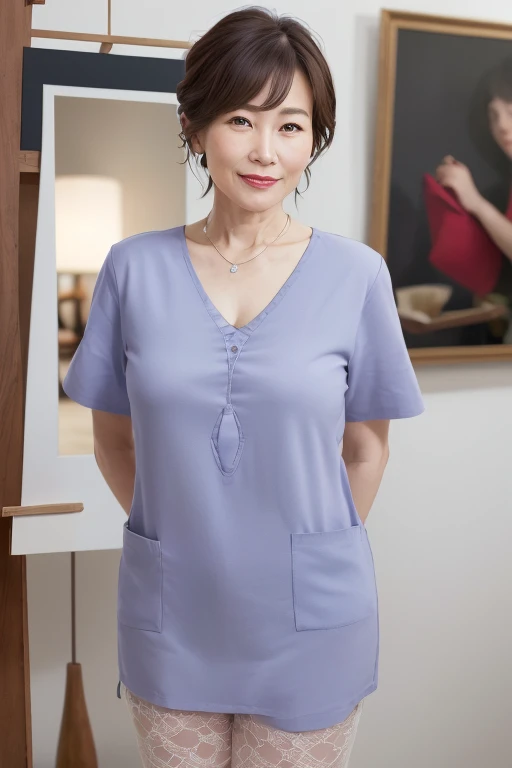 beautiful mature japanese woman, 55 years old, detailed wrinkles, long eyelashes, sparkling eyes, low ponytail, red lipstick, elegant, nice body, full body shot, nurse uniform, stockings, pearl necklace, photograph, sensual pose, (best quality,4k,8k,highres,masterpiece:1.2),ultra-detailed,(realistic,photorealistic,photo-realistic:1.37),HDR,UHD,studio lighting,ultra-fine painting,sharp focus,physically-based rendering,extreme detail description,professional,vivid colors,bokeh,portraits