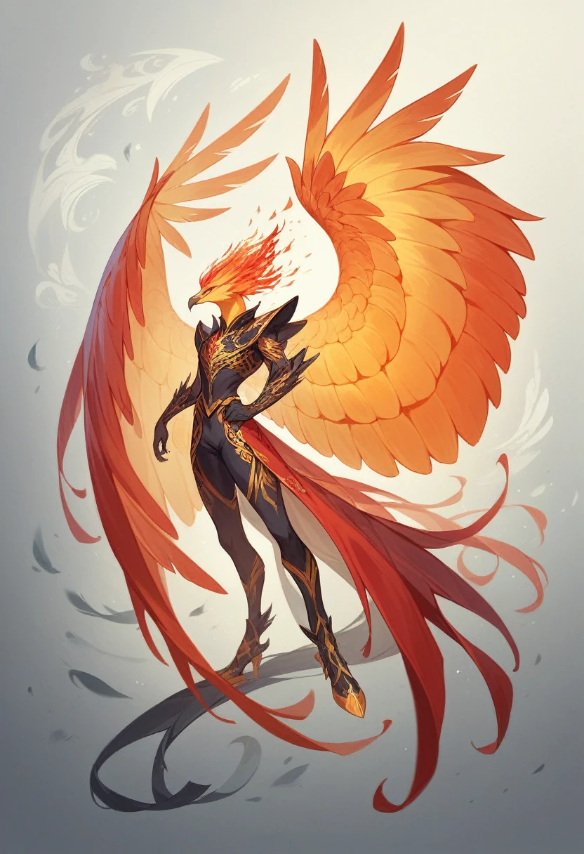 Award-winning photograph of a black and gold phoenix, colored light reflections, magical, superb, fantasy art concept, intricate details, Best Quality, Masterpiece, ultra sharp, Hyper realistic, extreme realism.