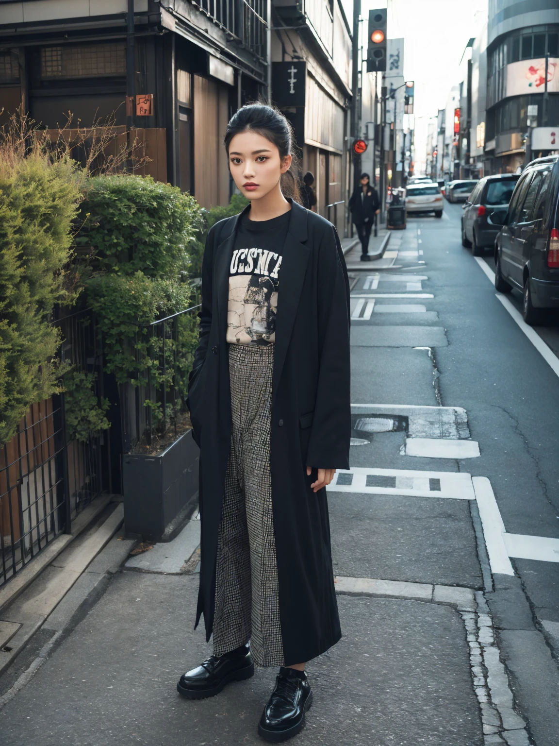 Tokyo、Street、Fashion Snap、real、snapshot、Stylish、Fashion Model、Unconventional Fashion、Radical fashion、Building walls
