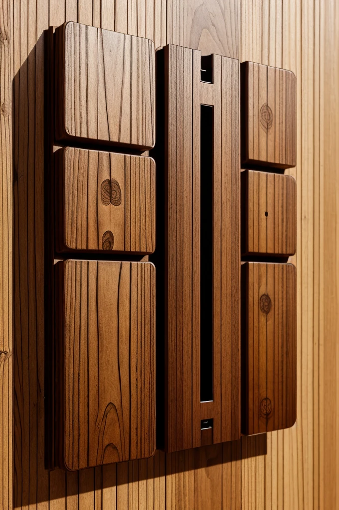 I want a switch board design inspired from wooden bark unic design