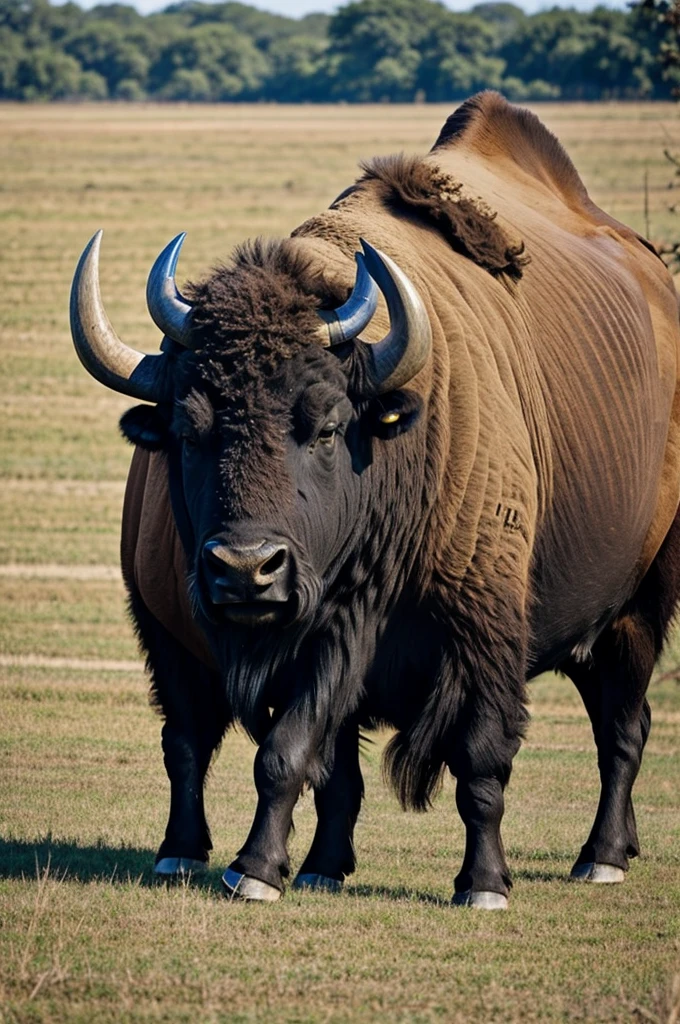 Draw a buffalo 1000m long