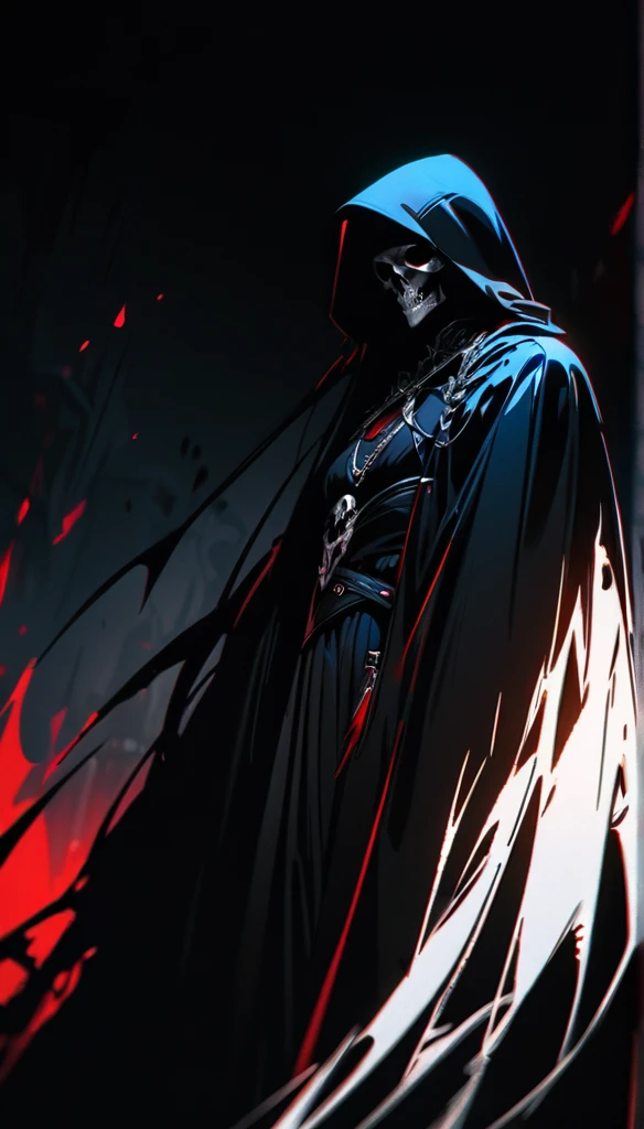 (high quality, 8k, 4K, High detail, High Contrast, masterpiece:1.2, 最high quality, Best aesthetics), ((Black female grim reaper:1.1)), Dark Color Palette, Black Death, Insufficient lighting, Devil's Drug, Magic circle and tapestry hanging on the wall, Summoned Grim Reaper, Long black hair, (Black Robe, Pale skin, Death Female), black magic, ((Alluring sexiness and elegance)), Overflowing energy, Black Death:1.2, Impressive fantasy art, Random Pause, Dutch Angle, Dilapidated Western-style building background, Ultra-fine Illustration.
