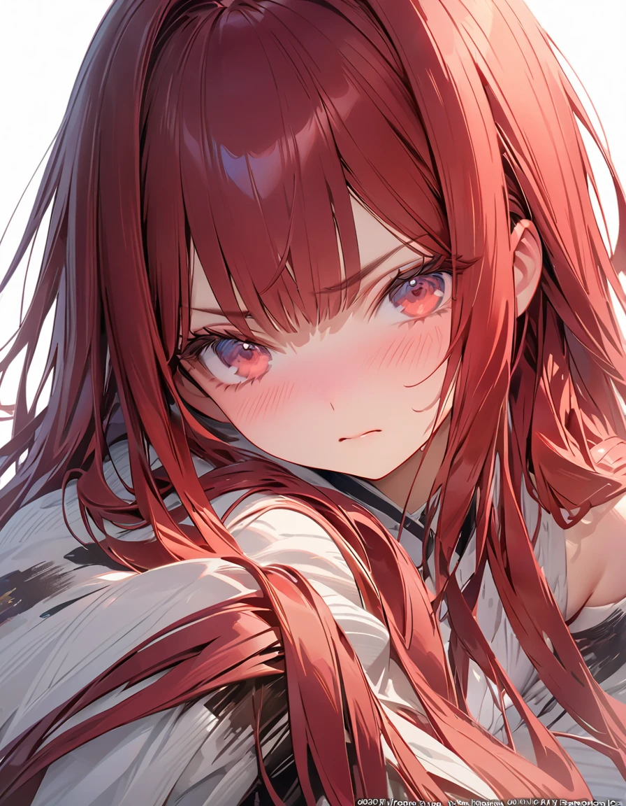 Embarrassed(Masseter muscle area, high quality, Mysterious, Beautiful and beautiful, Ideal body proportions, Official image art, Impressionism), (Ultra-high resolution, 8k RAW photos, Photorealistic, Natural light, Textile Shading),Perfect Fingers