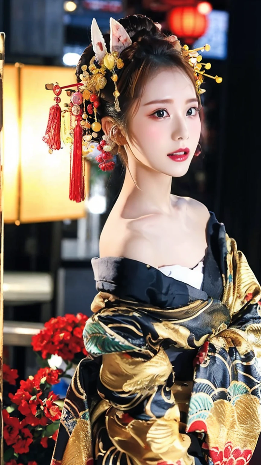 8K, masterpiece, high resolution, Confused,Natural volume lighting and great shadows, 笑face,Deep me is written deep in the world,soft delicate beautiful attractive face, Beautiful Edge Sluts_female, a female in a kimono posing for a picture ,Whore With Perfect Sharpness_face,Whore With Perfect Sharpness_body,edge ram_compensate,edge ram_hair style、Browsing Caution:1.5