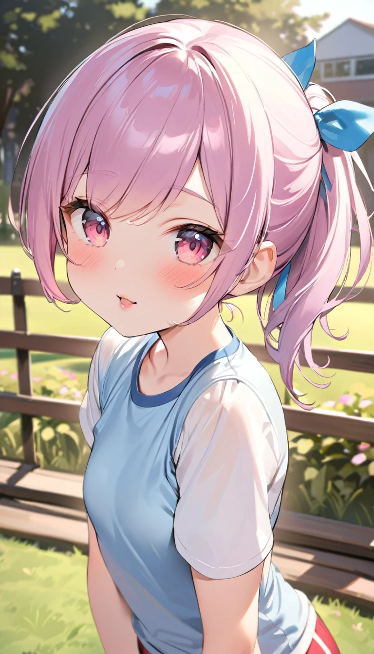 {{{{{16k, Before-and-after comparison photo of the left and right halves of the girl who had tiny breasts when she was in the first year of junior high school and the girl who has big breasts now in the third year of junior high school}}}}},{{{{{Ultra High-resolution realistic photograph of neat virgin junior high school girl's in School-designated gym uniform with junior high ribbon as pretty as a actress in Grass schoolyard, She's in the middle school, but she's too well developed, her tits are too beautiful, When she rolls up her gym clothes from underneath her shyly raw, hidden big tits pop out, She's a junior high school girl with no makeup and no polish but her body is glamorous, She's a virgin but she's popular popular popular and she just has an aura of being popular}}}}},{{Extremely detailed}},{{{{{dye her cheeks flush and integrated her head pure small, thick lips, Enchanting thick gross idol's Lips}}}}},{{{{{dark colored bang ponytail hair}}}}},{{{{{She get more attractive and smoother her body, her expression and appearance are transformed into that of a pure, Her white tits are so fluffy, and are depicted in great detail, but her sex appeal from her neck fills the schoolyard, her bodyline and tits and hips are getting cuter and cuter, She has been reborn as a pretty one-in-a-thousand-year girl with a sparkling aura of cuteness}}}}}