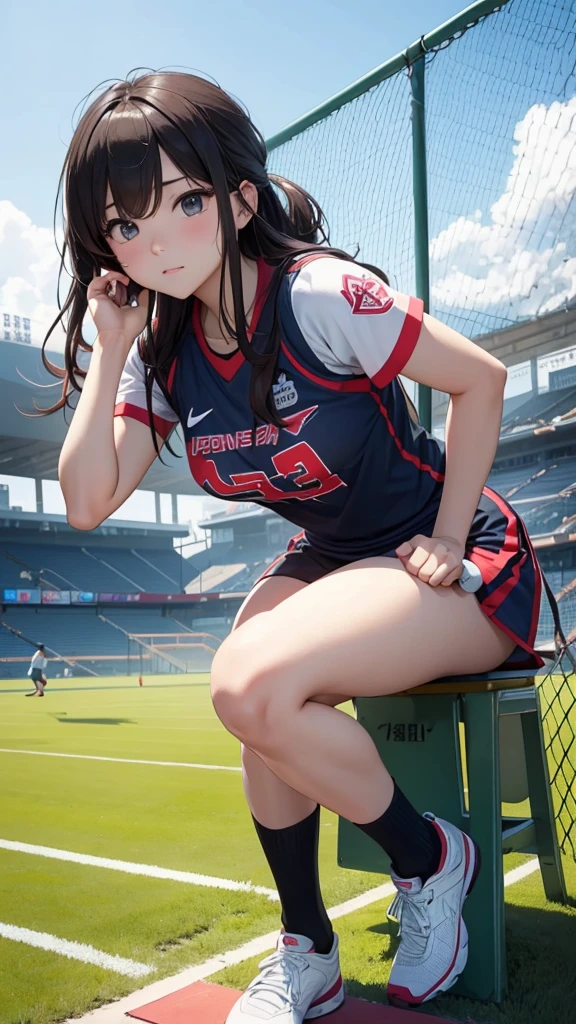 Keep trying、pretty girl、Sports、try as hard as one can、practice