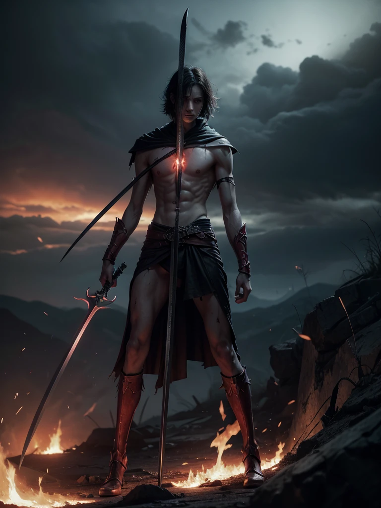 Knight holding a sword