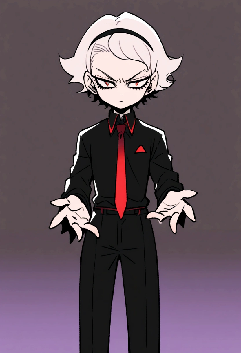 Akira Fudo, Devilman Crybaby, Male, with black clothes
