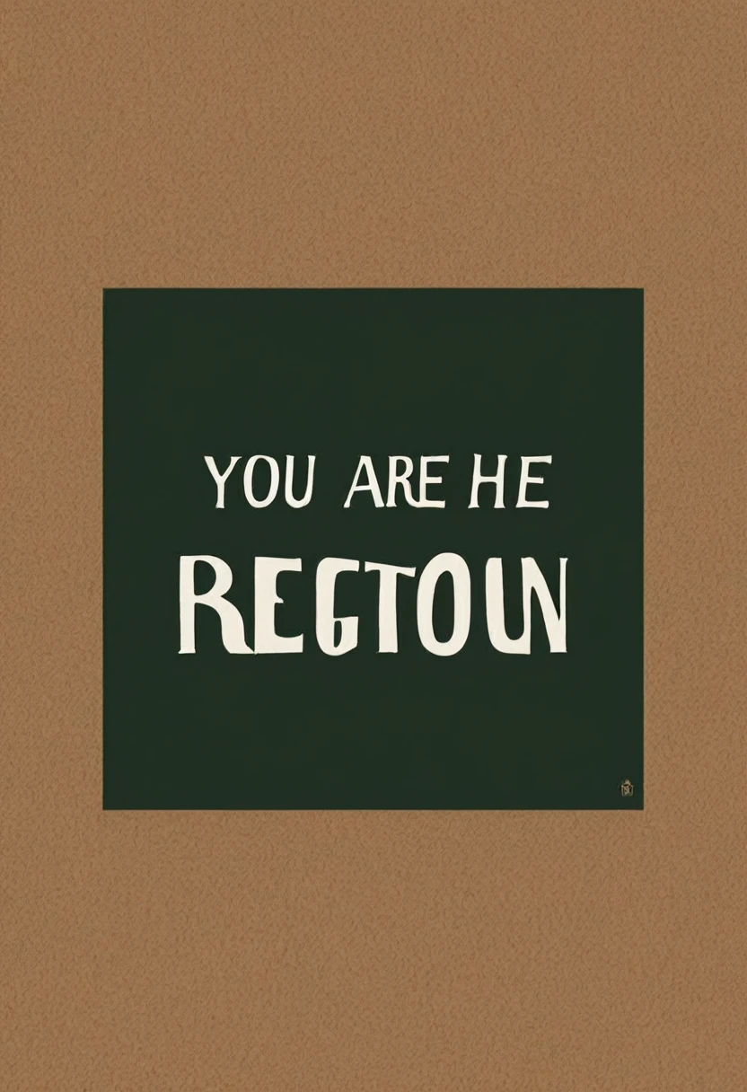 Generate a reggeton album cover that says "you are here"