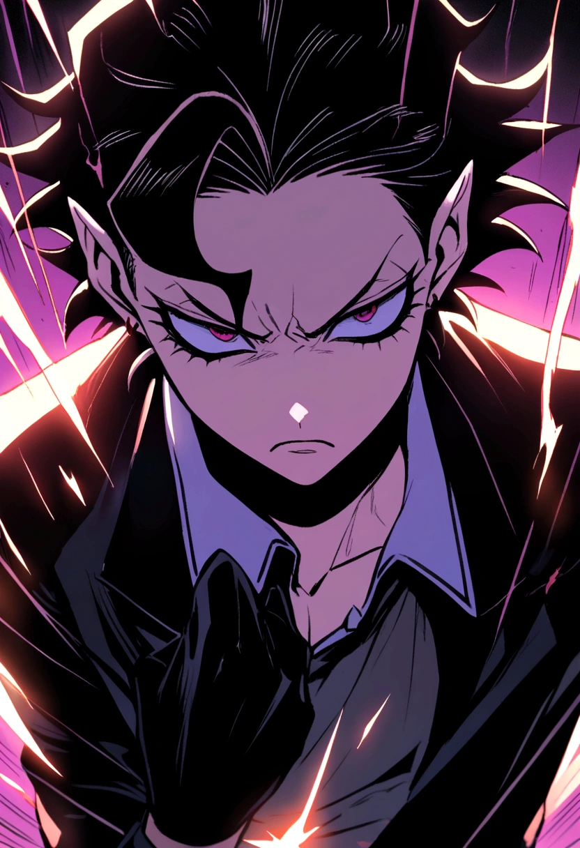 Akira Fudo, Devilman Crybaby, Male, with black clothes