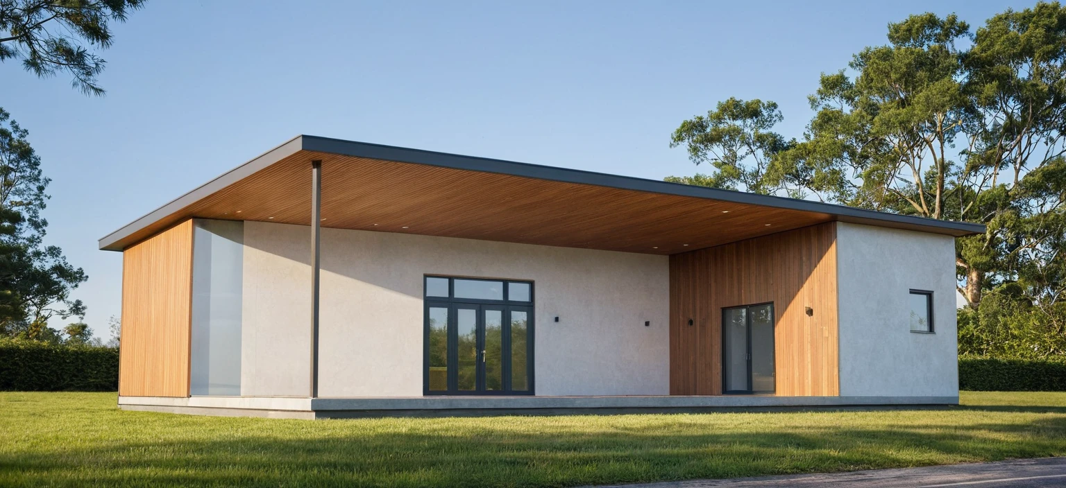 Photo brute,head of'artwork, High quality, best quality, authentique, great detail,
Outside, En plein air, style de maison moderne dans la rue, glass windows, grille, wooden ceiling,
road,pavement, trees, sky, nuvens, (day light:1.1)