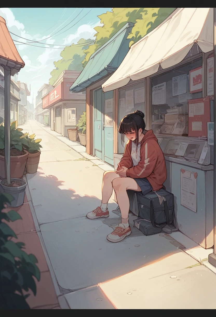 A Korean girl masturbating in public 