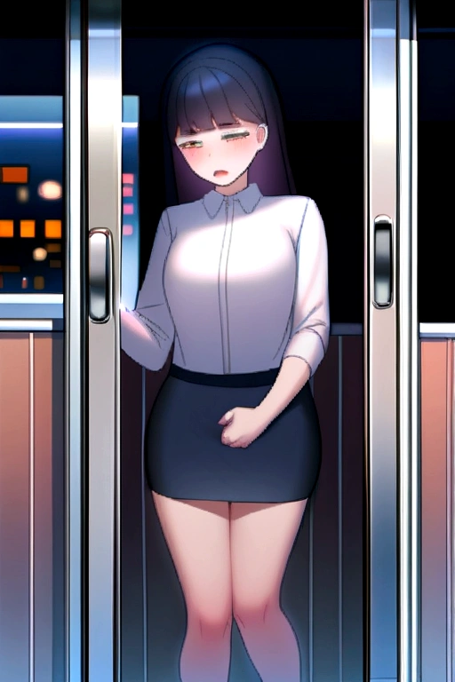 A Korean girl masturbating in public