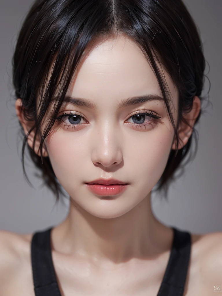 (masterpiece:1.3), (8k, photorealistic, RAW photo, best quality: 1.4), (1girl), beautiful face, (realistic face), (black hair, short hair:1.3), beautiful hairstyle, realistic eyes, beautiful detailed eyes, (realistic skin), beautiful skin, (sweater), absurdres, attractive, ultra high res, ultra realistic, highly detailed, golden ratio