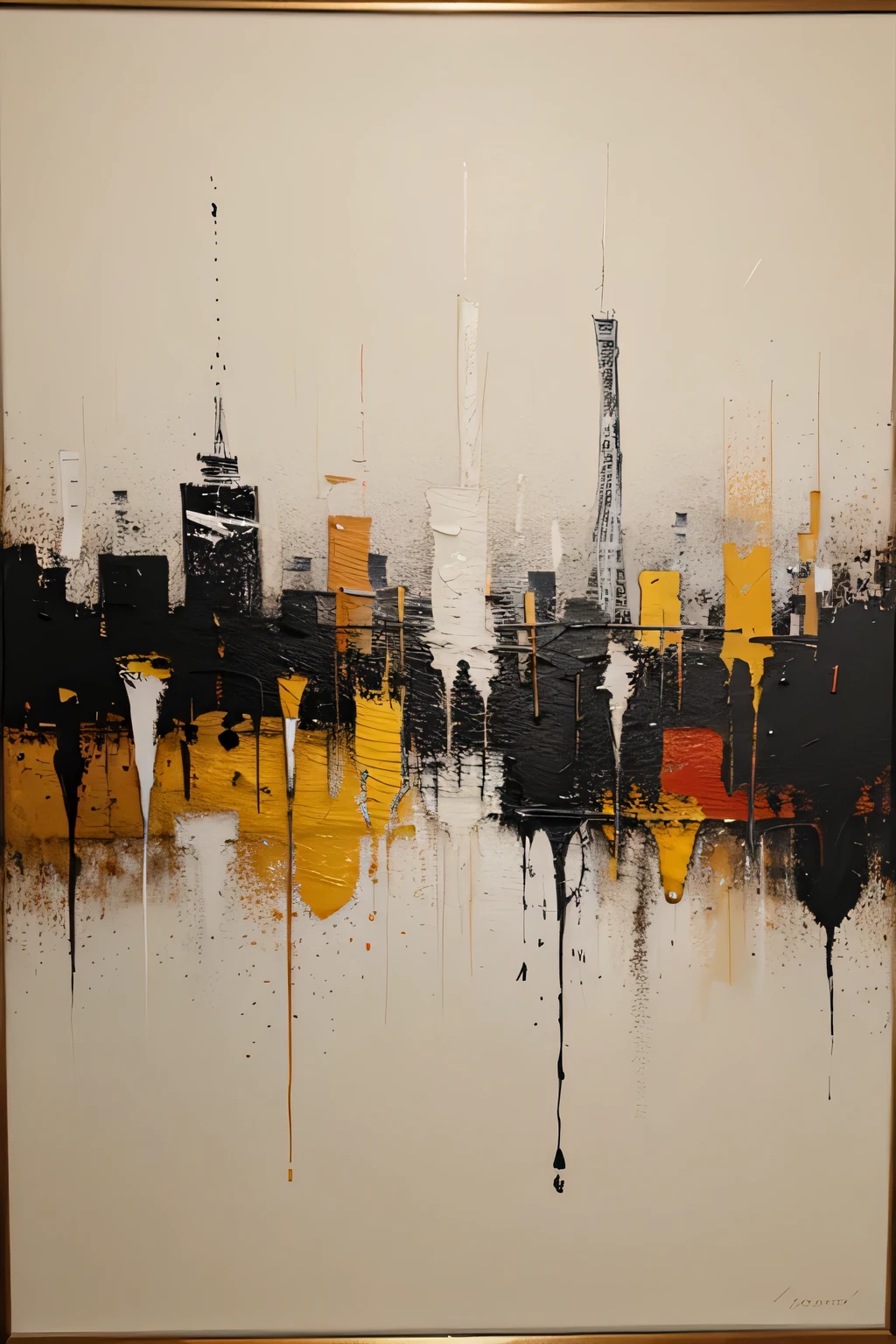 Business themed abstract paintings