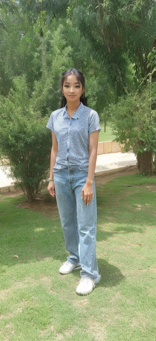 Dancer with front long hairs