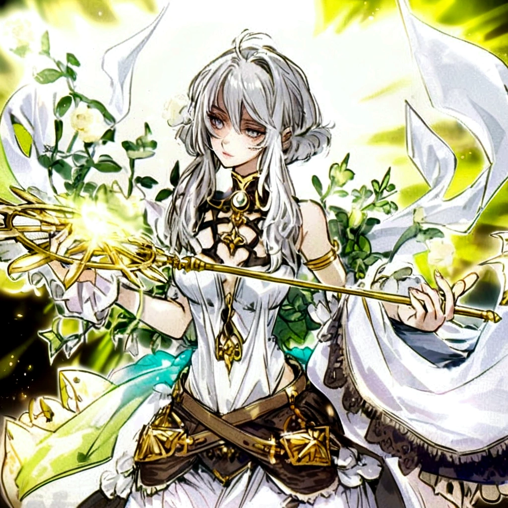 Light properties Spellcaster White Eyes Close-up of face Gaze Here Shake your chest Spin the wand