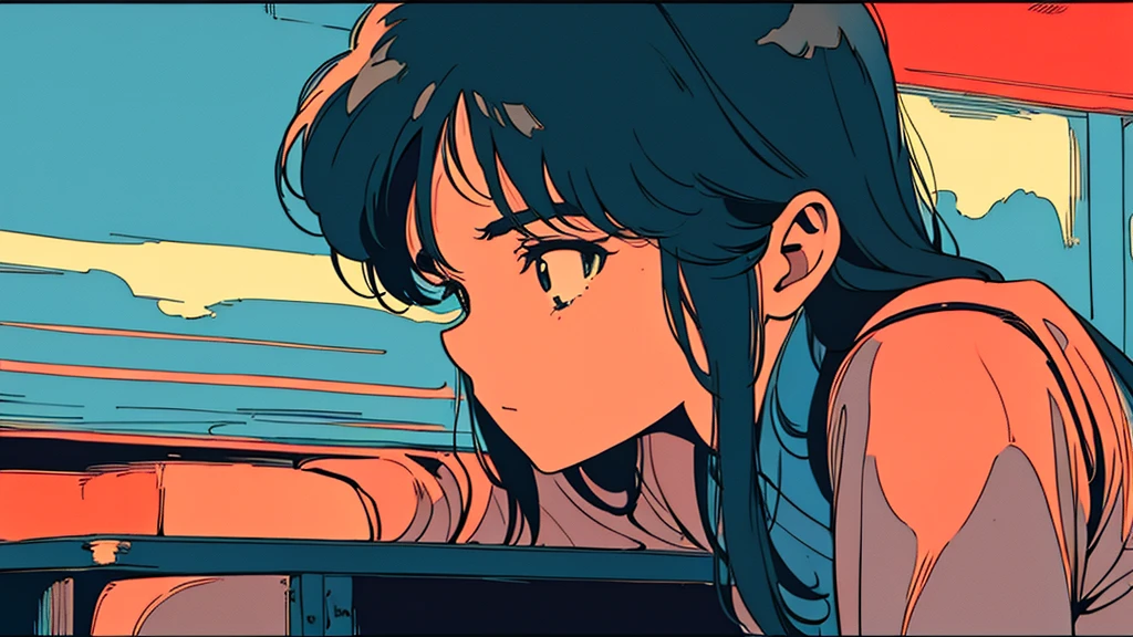 An emotional boy、The style is good、Retro anime images、Highest quality、４ｋ、Drinking alone at a bar、City of night、