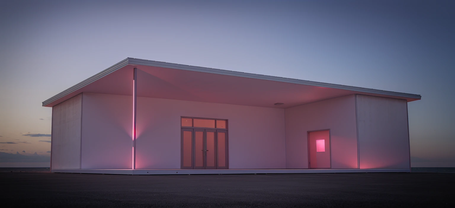 rendering of the pink house