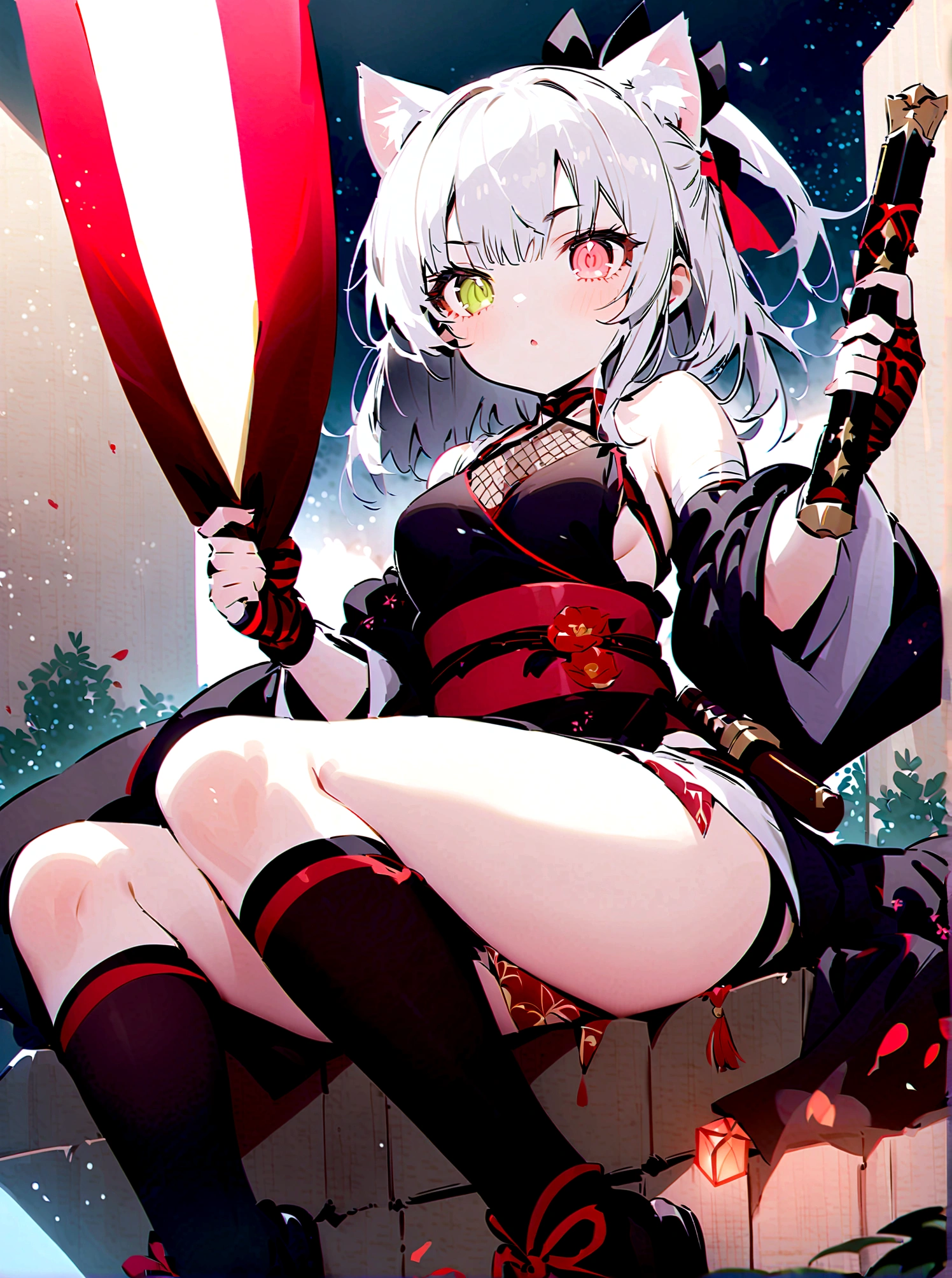 strongest,tits,Underboob,despair,grim Reaper,girl,Sickle,red effect,belly button,Wide Stride,cute,Wear a hood,Spread your legs,No panties,Grinning face