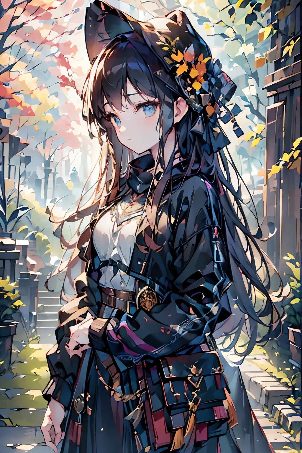 a beautiful female archer, holding a bow, intricate detailed face, piercing eyes, lush forest background, dramatic lighting, cinematic composition, fantasy medieval style, highly detailed, 8K, hyper realistic, masterpiece, (best quality,4k,8k,highres,masterpiece:1.2),ultra-detailed,(realistic,photorealistic,photo-realistic:1.37),detailed archer, dramatic pose, bowstring taut, natural environment, warm color tones, dramatic lighting, cinematic style