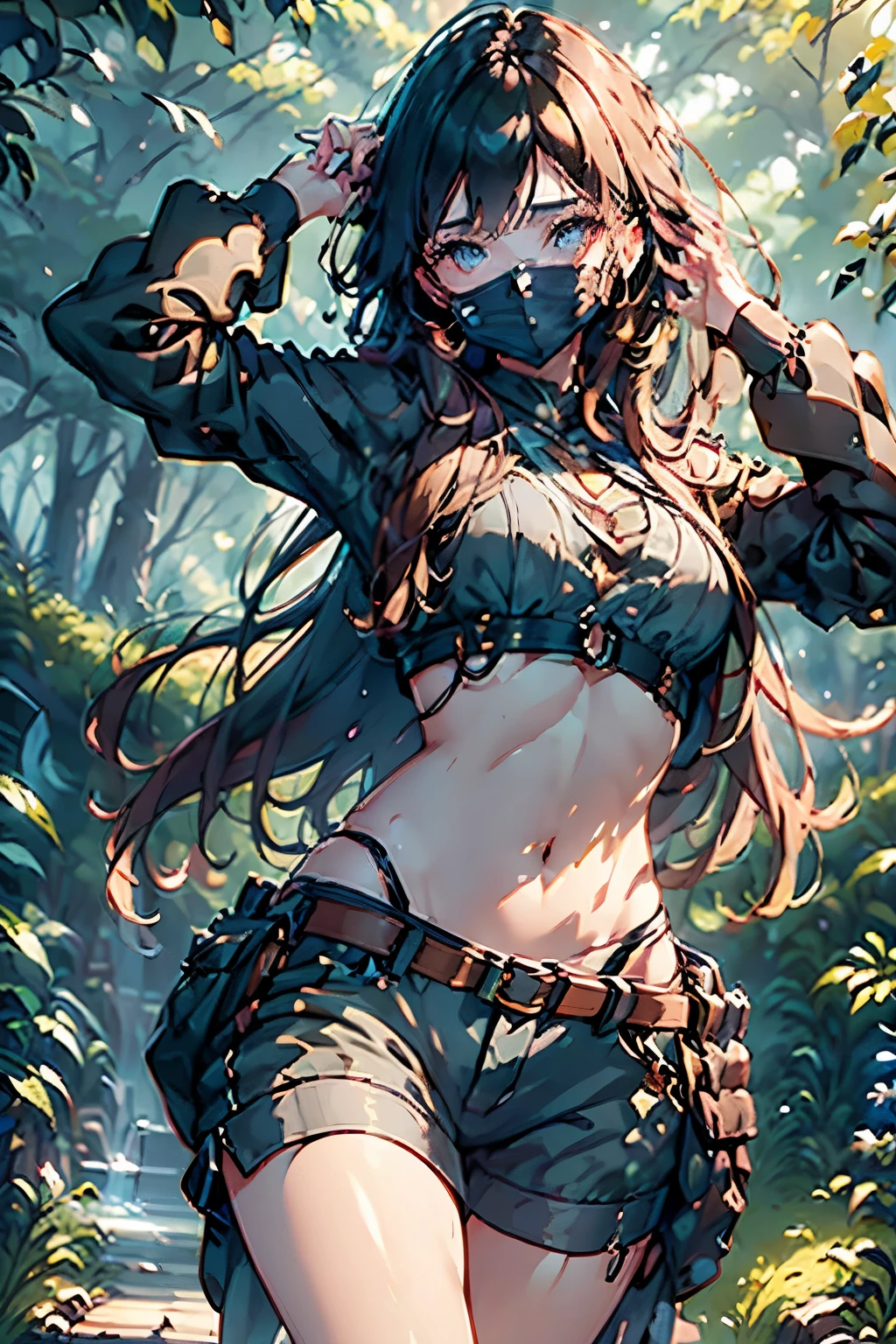 a beautiful female archer, holding a bow, intricate detailed face, piercing eyes, lush forest background, dramatic lighting, cinematic composition, fantasy medieval style, highly detailed, 8K, hyper realistic, masterpiece, (best quality,4k,8k,highres,masterpiece:1.2),ultra-detailed,(realistic,photorealistic,photo-realistic:1.37),detailed archer, dramatic pose, bowstring taut, natural environment, warm color tones, dramatic lighting, cinematic style