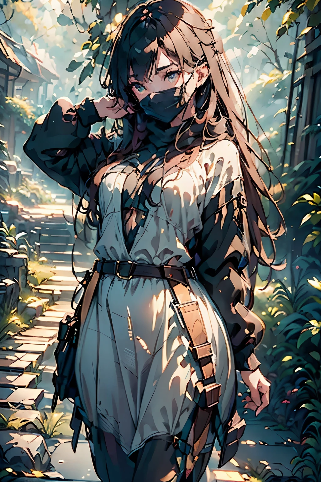 a beautiful female archer, holding a bow, intricate detailed face, piercing eyes, lush forest background, dramatic lighting, cinematic composition, fantasy medieval style, highly detailed, 8K, hyper realistic, masterpiece, (best quality,4k,8k,highres,masterpiece:1.2),ultra-detailed,(realistic,photorealistic,photo-realistic:1.37),detailed archer, dramatic pose, bowstring taut, natural environment, warm color tones, dramatic lighting, cinematic style