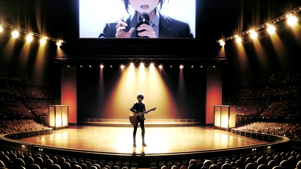 There are no people、Live Stage、((Nobody is here))、(Lack of lighting)、dark