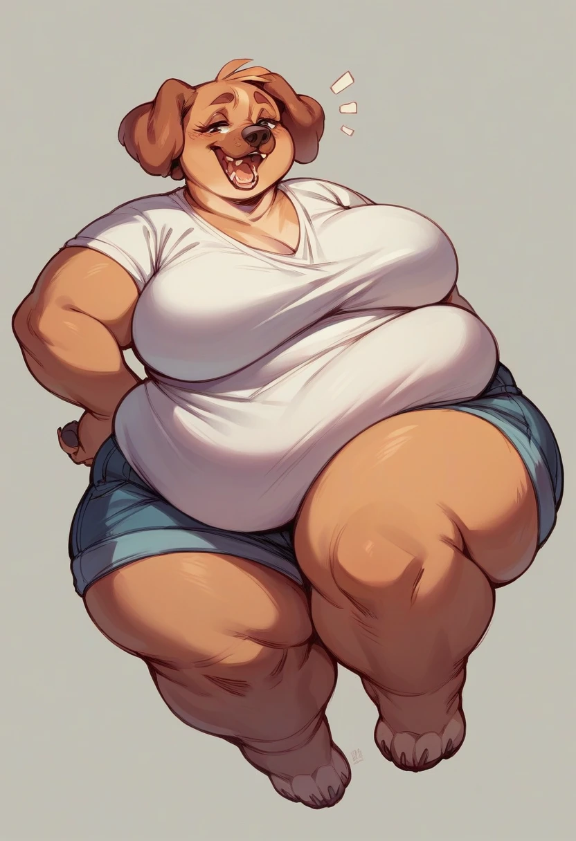 Fat obese sssbbw big female dog