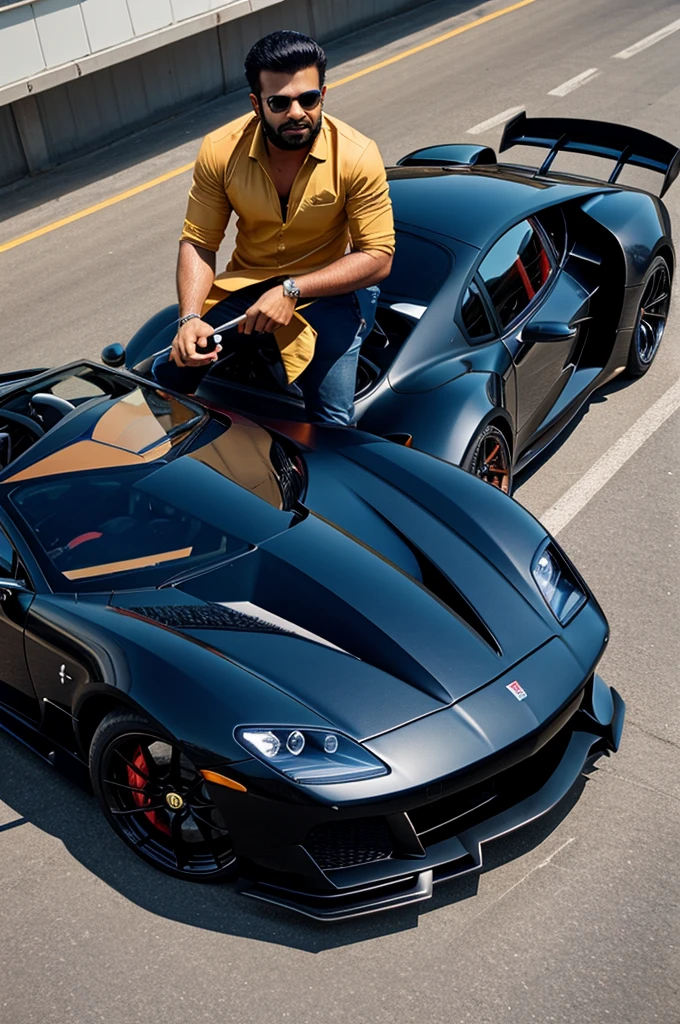 Write Tushar name on super car