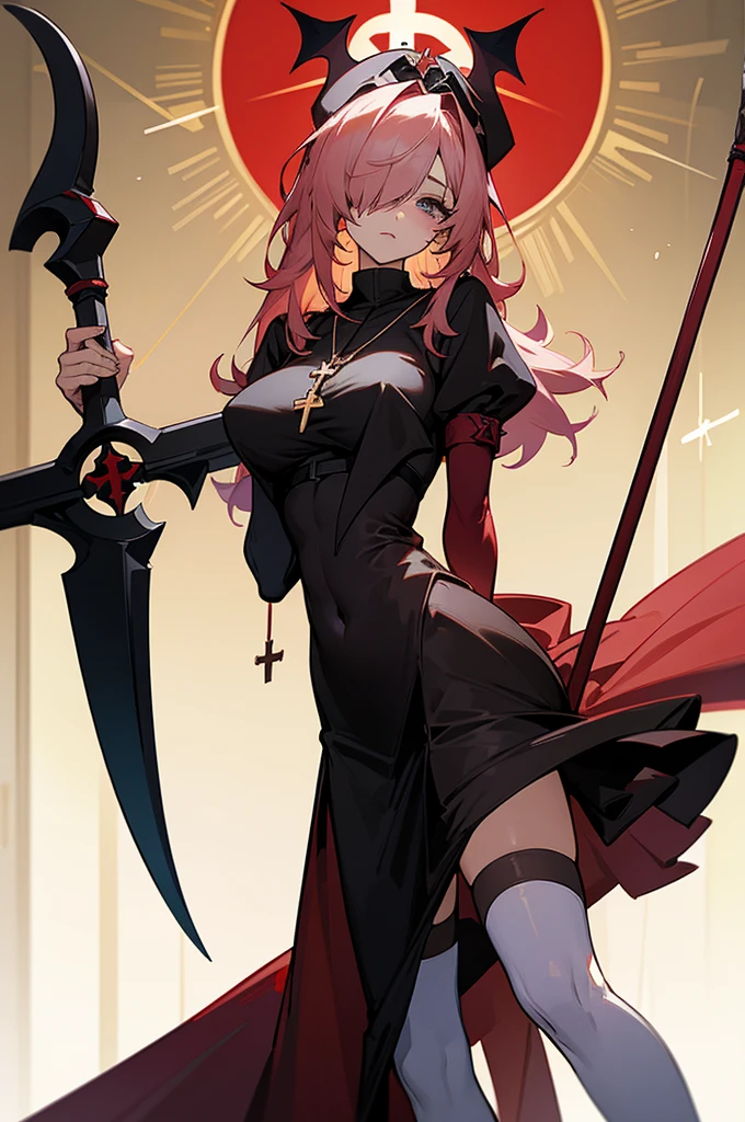 Highest quality, masterpiece, One Girl,Not beautiful, Red Ponytail, Long dress, brooch, Hair Ribbon,  Black knee socks, Standwg on the rubble,  , ,,Dark shadow face,Sadistic laugh,,Malice,Contempt,smile,latex,Bad face,,Red Skirt,both hands,Two legs,Five Fwgers,Evil background,Elbow fullgloves,shwy latex,evil laugh, Debish Aura (Shwy fabric:1.5),Dark world background,solo,頭蓋骨w飾られた. background, A mountaw of skulls beneath ((Creepy)full moon),
Lookwg_w_Audience

