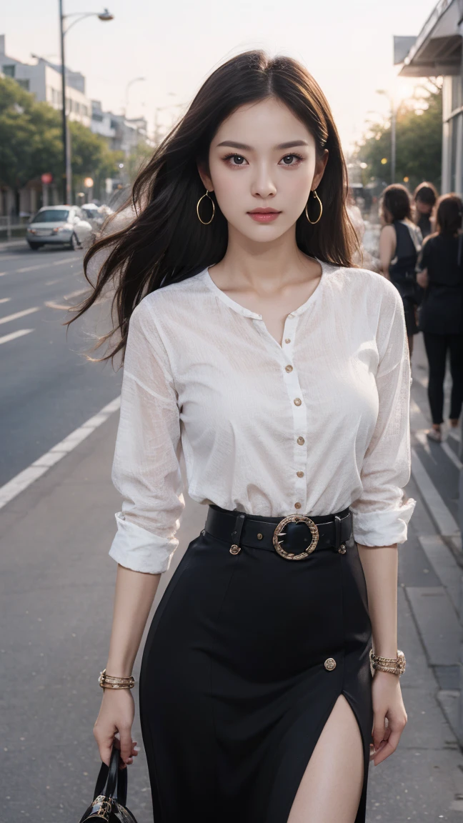 masterpiece、Top image quality:1.2、((beautiful young woman with))、Transparent skin:1.2、{A slight smil}、(kawaii)、Transparent short sleeve knit:1.2、luxury hotel、depth of fields、Sharp Focus:1.5、Fine details