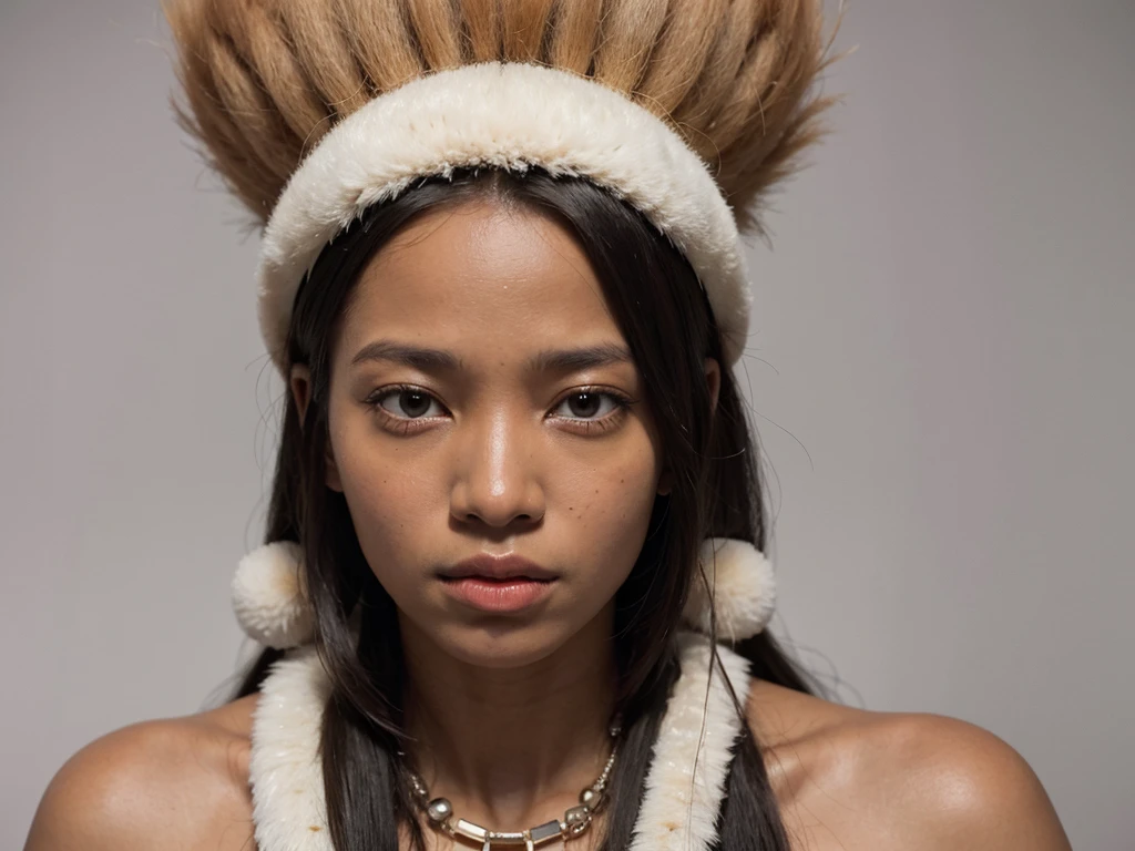 portrait of a woman from an african tribe