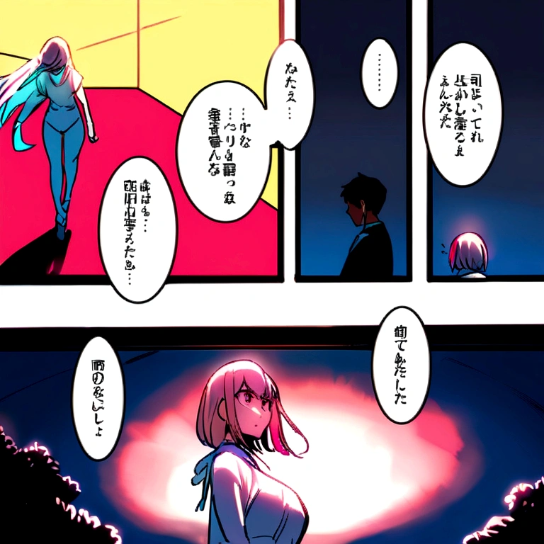 Boy punch girl make die leave in comic