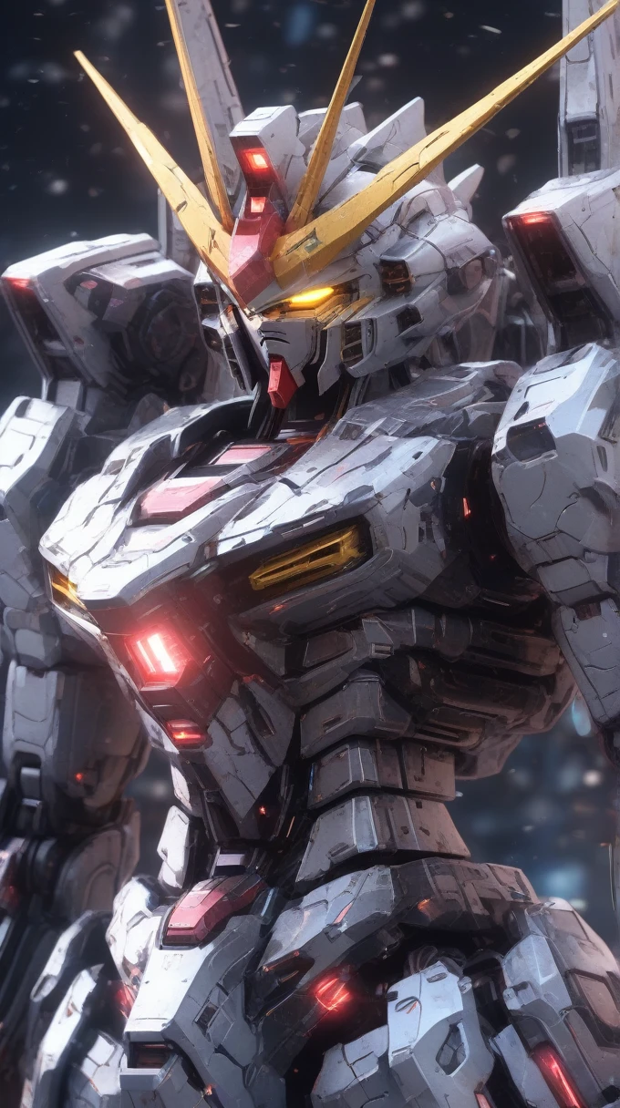 BJ_Gundam_SDSL, alone, yellow_eyes, on_body, number_human, glow, robot, Mecha, glow_eyes, science_novel, look_front, V-Fin, Mobile phone_suit,
3D Models,8K,complicated,Highly detailed,Masterpiece,On the side of the road,HDR,high definition,