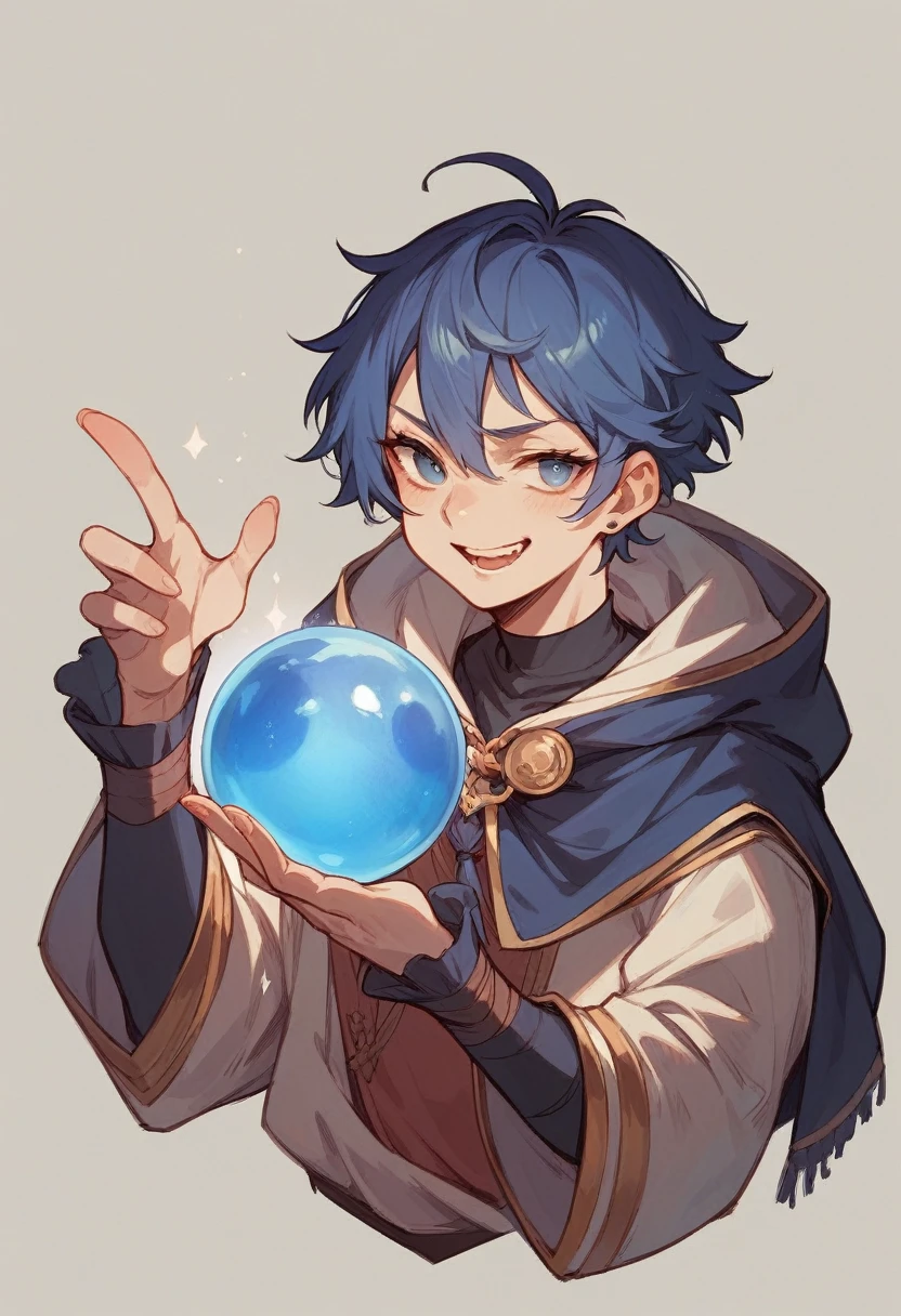 A magical blue orb