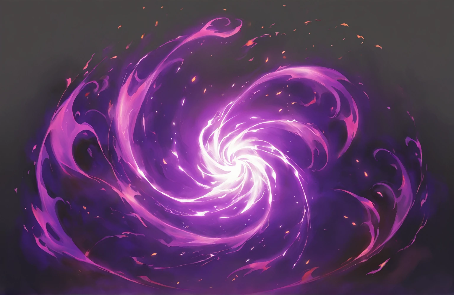 Red and black swirling objects，A white-hot glow emanates from the middle，Swirls of flaming petals，Ink splashing style in flame art，Magic flames in concept art，Made of liquid red metal，Flame Tornado，Fire splash halo from game concept art，In mysterious flame style，Red Halo，The power of fire burning around，Flame Power Spin，Essence in Flame。