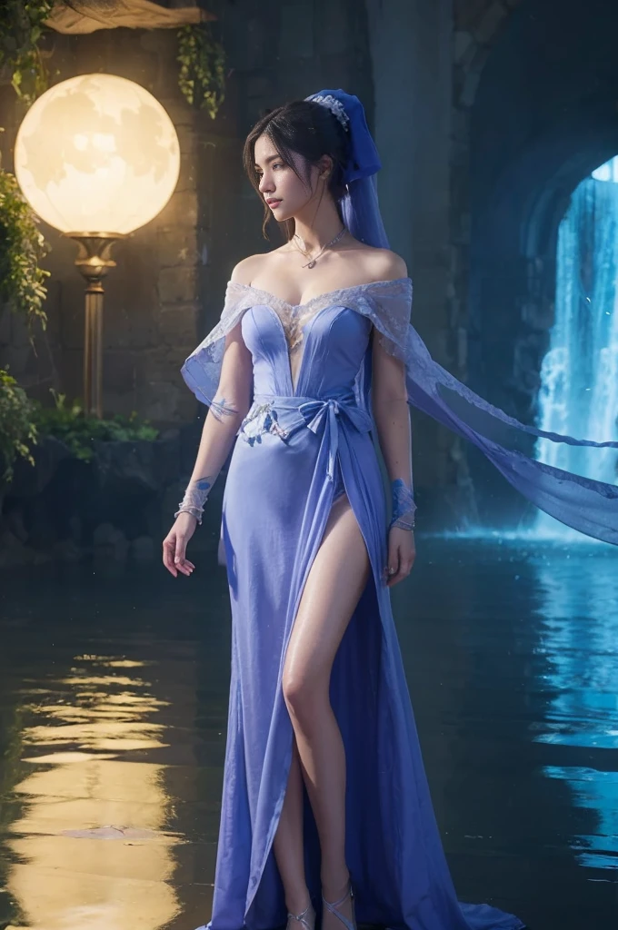 1women, ziyue character, shrouding the heaven, wearing white dress and hijab, Realistic detailed UHD 4k photography extreme quality, Cg unity 8k, super delicate, background blur, full depth of field, HDR high dynamics, real restoration, intricate and extreme details, perfectly presenting the style of midjourney art. realistic, elegant, goddess, surrealism, high detail, supremacy, cinematic lighting, ray tracing, shadow, uhd, retina, masterpiece, ccurate, anatomically correct, textured skin, super detail, high detail, high quality, high quality, award-winning, best quality, high resolution, 1080P, 16k, 8k, 4K, HD
