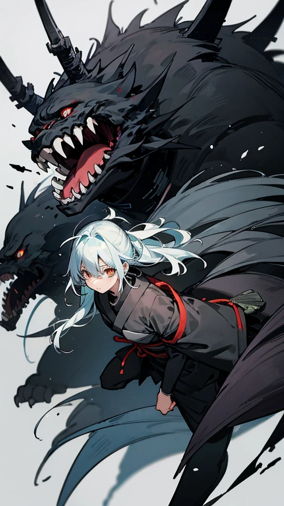 Akujiking, monster, monster, something pitch black