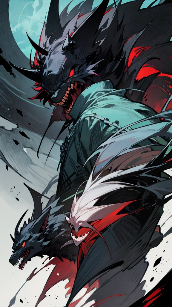 Akujiking, monster, monster, something pitch black 醜い